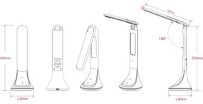 GLOBO 58329W - LED Dimmelhető asztali lámpa TYREL 1xLED/4W/230V