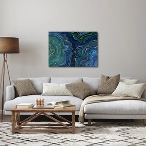 Kép - zöld-kék márvány (70x50 cm)