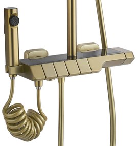 Zuhanyszett Termosztátos REA ROB Gold Brush