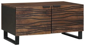 Dohányzóasztal - 80 x 50 x 40 cm, tömör fából és faforgácsból készült.