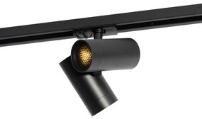 Modern 1 fázisú sínrendszer spotlámpa fekete 2 lámpás - Iconic Scopio