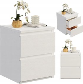 Éjjeliszekrény Hálószoba Nappali 2 Fiókos Loft Modern 40 CM