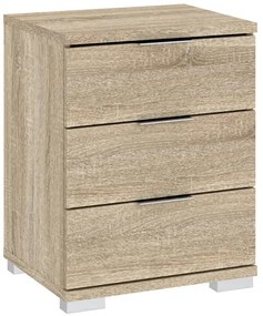 Háromfiókos Kis Szekrény Sonoma Tölgy Színben. PRAGA 42x46x61 cm.