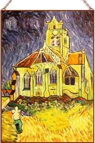 Van Gogh-The Church at Auvers üvegkép, falikép