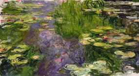Claude Monet - Festmény reprodukció Waterlilies, (40 x 22.5 cm)
