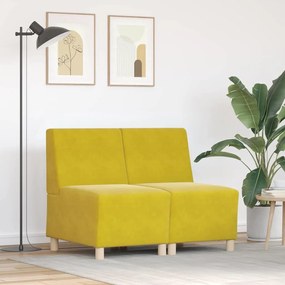 Karfa Nélküli Modularis Kanapé Egység 2 pcs Sárga