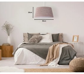 Duolla - Csillár zsinóron BOUCLE 1xE27/15W/230V á. 50 cm barna