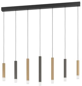 Eglo 39906 - LED Dimmelhető csillár zsinóron ESTANTERIOS 7xLED/3,1W/230V 3000K