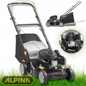 Stiga Alpina fűnyíró BL410 41 cm Motor 123 cm³ Erős kosár 55 L