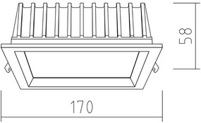 APLED-LED Lámpa SQUARE WOODLINE LED/12W/230V 4000K 17x17 cm fenyő tömör fa