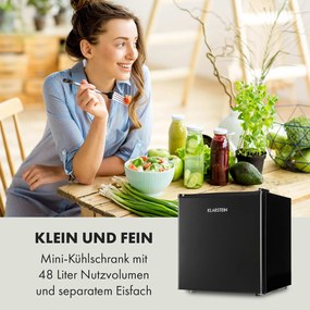 Klarstein Obsidian, hűtőszekrény, 46 l, zöldségrekesz