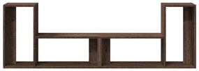 2 db barna tölgy színű szerelt fa TV-szekrény 75 x 30 x 50 cm
