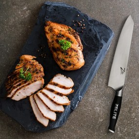 Zelite Infinity by Klarstein Comfort Pro, 9" kiritsuke kés, 56 HRC, rozsdamentes acél