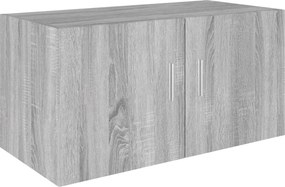 vidaXL szürke sonoma színű szerelt fa faliszekrény 80 x 39 x 40 cm