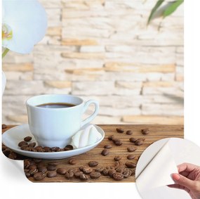 Dekoratív öntapadós fotótapéta az irodába Virágos relaxáció 250x250 cm