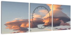 Kép - Varázslatos ég (órával) (90x30 cm)