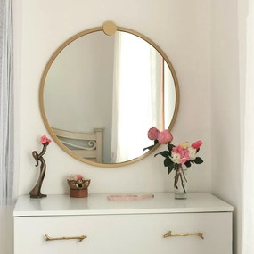 Gold Metal Ayna tükör 60 cm