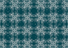 Fotótapéta Türkiz absztrakt fehér hópelyhekkel 200x140 +ragasztó