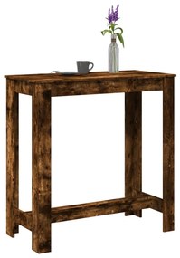 füstös tölgy színű szerelt fa bárasztal 102 x 50 x 103,5 cm