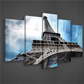 Vászonkép 100x60 Eiffel-torony Párizs Franciaország építészet tájkép város művészet