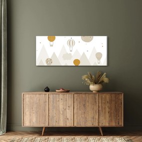 Kép - Repülő léggömbök (120x50 cm)
