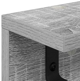 Fali Kabáthorog Szürke sonoma 80 x 10.5 x 10.5 cm Faanyag