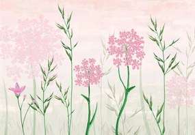 Fotótapéta 3D hatás Levelek pálma virágok 416 x 254