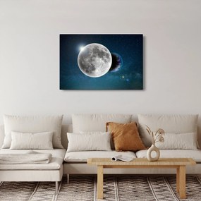 Kép - Föld holdfogyatkozásban (90x60 cm)