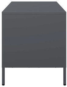 antracit hidegen hengerelt acél TV-szekrény 101,5x39x43,5 cm