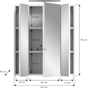 Linus tükrös faliszekrény