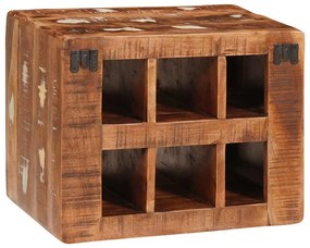 Borágas Barna 44 x 30 x 35 cm Tömör újrahasznosított fa