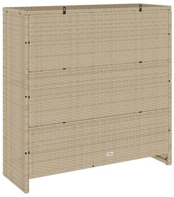 Tárolószekrény Bézs 100x36x102 cm Rattan