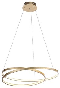Arany függesztett lámpa, 72 cm, LED-del szabályozható - Rowan