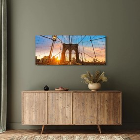 Kép - Brooklyn, híd, Manhattan, New York (120x50 cm)