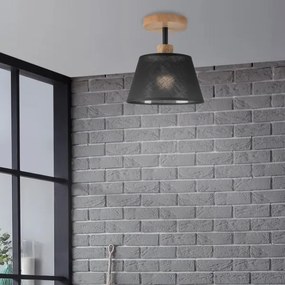 Brilagi - LED  Felületre szerelhető csillár  ANTHONY 1xE14/60W/230V tölgy/fekete