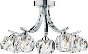 Dar Lighting IVY IVY0550 Plafonlámpa 5x40W/G9 IP20