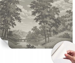 Fotótapéta Dekoratív Fali Tapéta Képekkel Kastély és híd 104x70