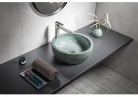 Sapho - PRIORI ráültethető mosdó Ø 42 cm kerámia/zöld