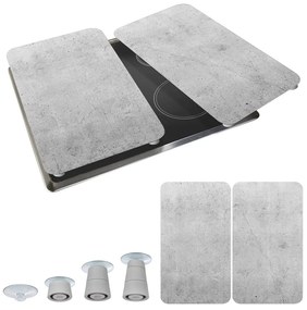 Edzett üveg tűzhely fedőlap szett 2 db-os Universal – Wenko