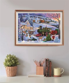 Karácsonyi Train 500 db-os Compact puzzle Clementoni