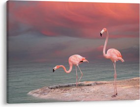 Flamingók képe (70x50 cm)