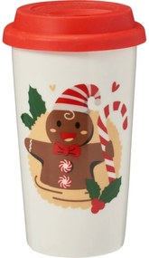 Kameninový kelímek s víčkem Perníček 400 ml