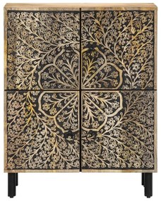 tömör mangófa tálalószekrény 60 x 33 x 75 cm