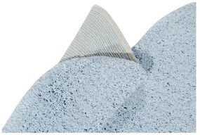 Világoskék mosható kézi szövésű pamut gyerek szőnyeg 110x170 cm Puffy Dream – Lorena Canals