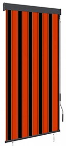 narancssárga és barna kültéri roló 100 x 250 cm