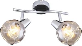 Beltéri karos spotlámpa e14 2x40 w króm tamara