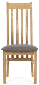 Natúr Tömörfa Étkezőszék, Szürke Üléssel. C-2100 GREY2