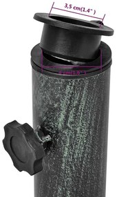 öntött vas napernyő talp 12 kg 48 cm