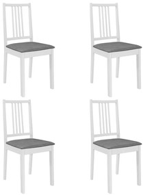 5-részes fehér MDF étkezőgarnitúra