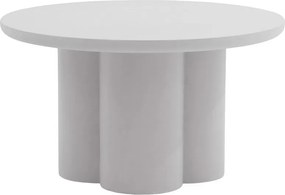 Cylindus kerek dohányzóasztal 80 cm - világosszürke